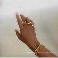 Hot Selling Temperament Trend Rings Are Stainless Steel Jewelry Gold Jewelry Girls Personality Ring